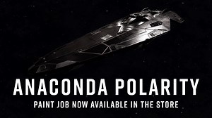 Do you live in the darkness or the light? Embrace the duality of both with the Anaconda Polarity paint job. Available now in the store: https://dlc.elitedangerous.com/ | Elite Dangerous