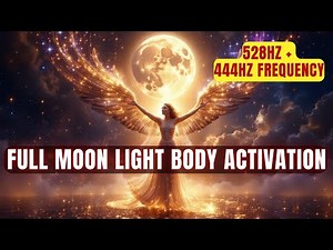 FullMoon Light Body Activation with Light Language & Healing Sound-528Hz + 444Hz Healing Frequencies