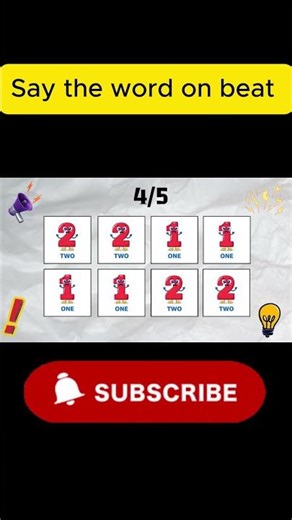 Say the word on beat challenge #saythewordonbeat #braintraining