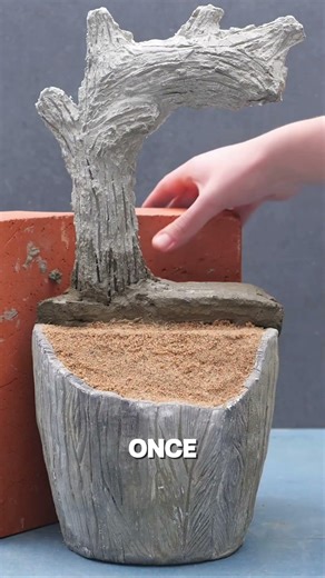 DIY Concrete Fountain in 37 Seconds 💧 (Satisfying Build!)