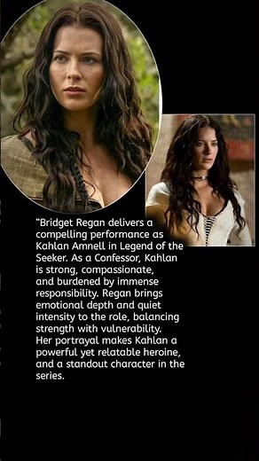 Bridget Regan shines as Kahlan, powerful yet vulnerable heroine portrayal #cinema #story #hollywood