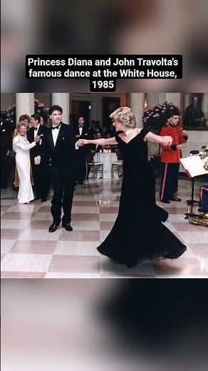 Princess Diana and John Travolta's famous dance at the White House, 1985