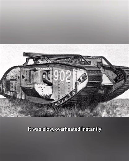 The First Tank Ever Used 🤯 #WW1History #FirstTank