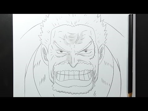 How to draw Monkey D Garp | easy anime sketch | step by step