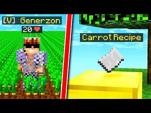 Get a FREE CARROT RECIPE on COSMIC SKY! | Minecraft Cosmic SKY #4 (Minecraft Skyblock)
