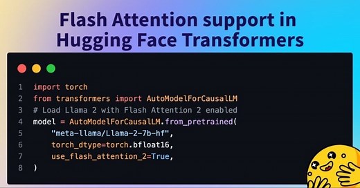 HuggingFace での Flash Attention 2 の使い方