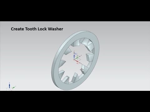Siemens NX Tutorial: Create a Toothed Washer