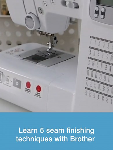 Let's learn 5 seam finishing techniques with Brother FS60X! Check our YouTube channel to see the full tutorial: https://www.youtube.com/watch?v=WxPNjG3w5Vo #Sewing #DIY #Seaming #sewingtips