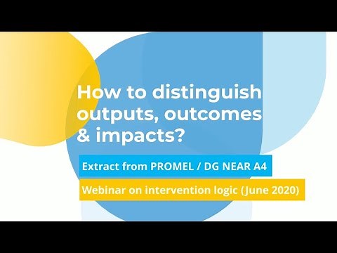 How to distinguish outputs, outcomes and impacts?