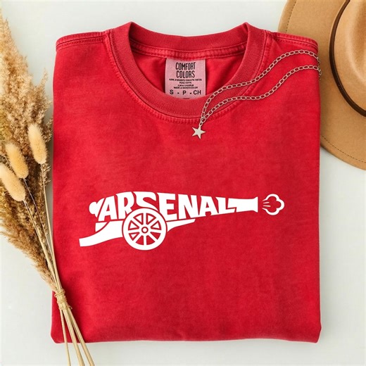 Arsenal Shirt, Cannon Shirt, Gunners Fan Tee, North London Football Shirt, Retro Soccer Shirt, Gift for Arsenal Fan, Minimal Streetwear Tee - Etsy