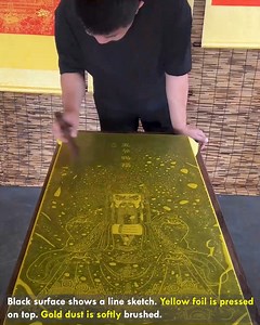 23K views | Colorful Print Made With Simple Tools #FoilArt #GoldStamp #ColorPrint | Deep Dive News | Facebook