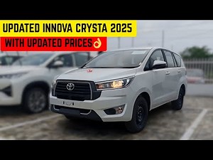 UPDATED TOYOTA INNOVA CRYSTA BASE MODEL 2025😍 || TOYOTA INNOVA CRYSTA GX 2025👌 || DETAILED REVIEW ❤️