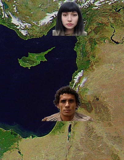 Natufian 🧔🏽 Anatolian Farmer 👩🏻‍🌾 = Levant PPNB 🧬👨‍👩‍👧‍👦 (~70% of my ancestry) . This core mixture is home to the Canaanites 🌳, Phoenicians ⚜️, Amorites 📜, Arameans 🇸🇾, Israelites 🌟, Moabites , Edomites, and Ugaritians 🔱, all of which are native to the Levant. To create a modern Levantine ( Syrian 🇸🇾 , Lebanese 🇱🇧 , Jordanian 🇯🇴, Cypriot 🇨🇾, Palestinian 🇵🇸) you must add significant Iranian (Zagros 🇮🇷 & Caucasian 🇬🇪) DNA 🧬, along with slight European Hunter Gatherer
