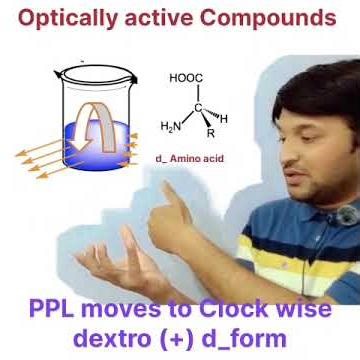 Optically active compounds d(+) l(-) form