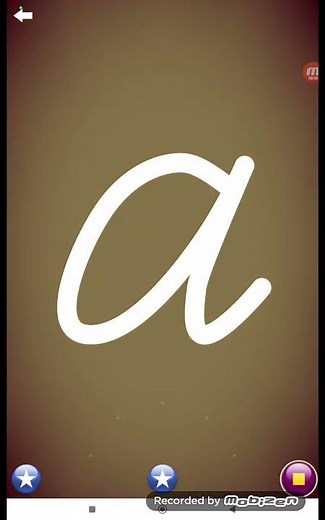 Letterschool German Lowercase Cursive Alphabet Letters Part 1:a