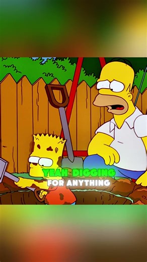 Bart Digging A Hole… #thesimpsons
