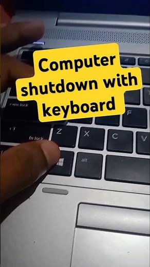 How to computer shutdown with keyboard shortcut | #shorts #computer #keyboardshortcuts