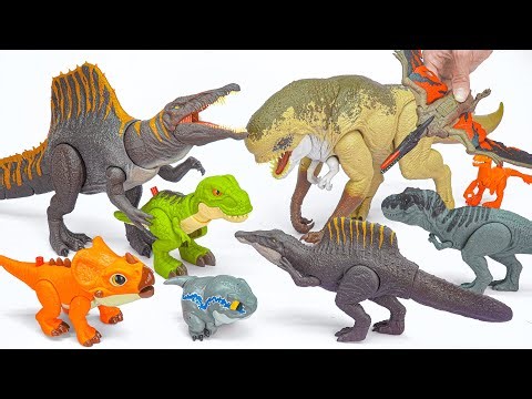 ジュラシック・ワールド恐竜おもちゃレビュー：T-REX、ディストータス・レックス、アンキロサウルス、モササウルス開封 ASMR