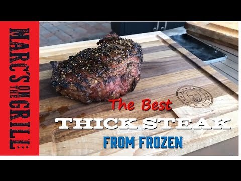 Thick Steak Perfectly Cooked From Frozen