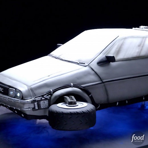 Take a bite out of the future with The London Baker's DeLorean cake! #DallasCakes > Tonight at 11|10c | Food Network