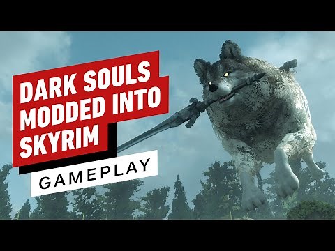 Dark Souls Modded Into Skyrim Gameplay