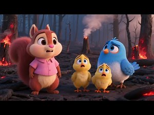 Forest Burned: Brave Chipmunk's Sacred Water Quest (P2) | Heartfelt Adventure | Cartoon