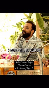 18K views · 10K reactions | पहले तो पिलाते है फिर सबको बताते है उस शक्स से ना मिलना वो शक्स शराबी है ……  . Follow for more videos @singer_ksr ♥️ . . #hungamahaikyubarpa #ghulamali #singerksr #ghazallovers #classicalghazals #mehfil #baithak #poetry #ghazal #viralreelsvideo❤️ | Singer Ksr | Facebook