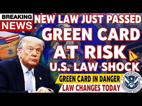💥 URGENT UPDATE | New U.S. Immigration Law 2026 | Green Card Holders at Risk