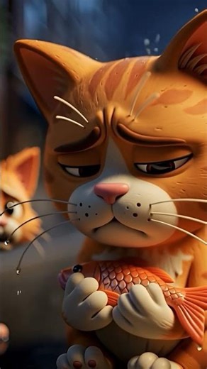 Cat lonely #cat #animation #sad #cats