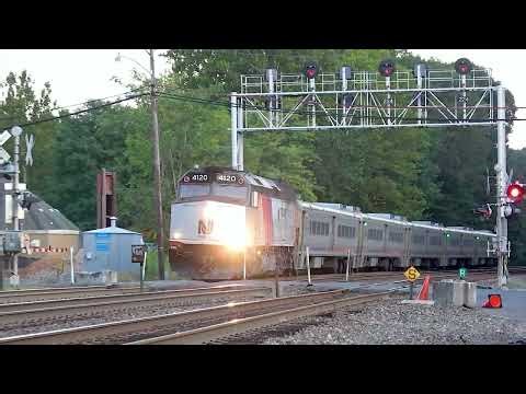 Full HD 60FPS: NJ Transit F40PH-2CAT 4120 Leads Train 1225 at Ho-Ho-Kus 9/3/25