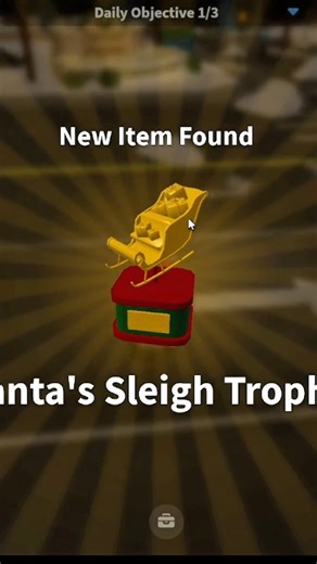 How to get the secret Santa sleigh trophy in bloxburg! (2025)