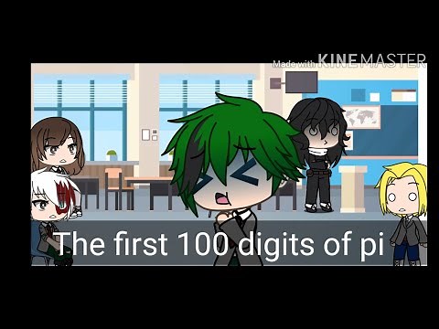 Deku saying the first 100 digits of pi