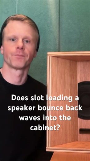 Does slot loading a speaker bounce back waves into the cabinet? #audiophile #audioengineering