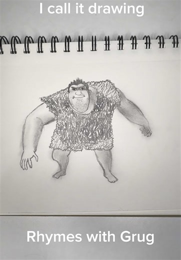 Drawing Rhymes with Grug . . . . . . #grug #croods #draw #drawing #meme #memes