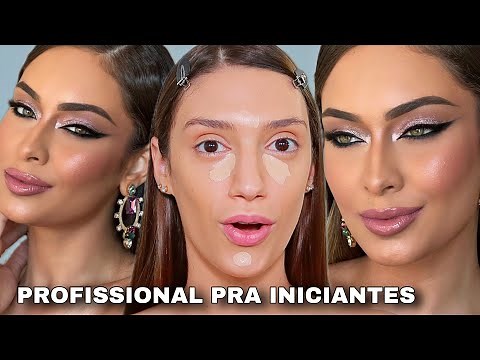COMO FAZER UMA MAKE PROFISSIONAL PRA INICIANTES!!! TUTORIAL DE MAQUIAGEM COMPLETO
