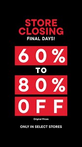 Time is running out. Take 60–80% off everything in select stores before they close for good. | American Signature Furniture