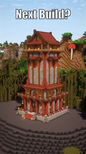 Enchanted Architecture on Instagram: "Mangrove Watchtower Build | Minecraft Timelapse I built a mangrove watchtower in Minecraft in this fast-paced timelapse, showcasing a detailed survival-style build using mangrove wood, variations of stone and elevated tower design perfect for mangrove swamps. #minecraft #MinecraftTimelapse #MinecraftReels"