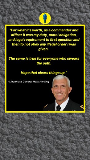 246K views · 8.6K reactions | General Mark Hertling chimes in on the longstanding policy and obligation that US servicemembers refuse illegal orders. | The Blue Torch | Facebook