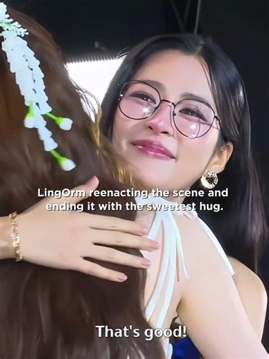Watching LingOrm reenact the scene and hug each other... my heart can't take this. 🥹🫶#lingorm