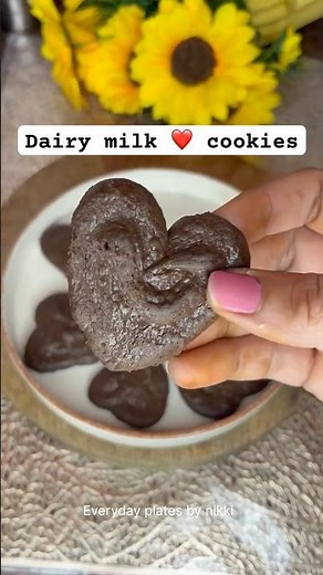 Surprise Your Partner with Cute Heart Cookies|Dairy Milk Cookies |valentines day cookies