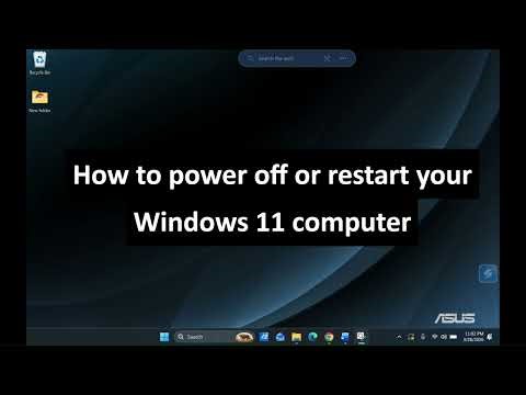 How to power off or restart your Windows 11 computer