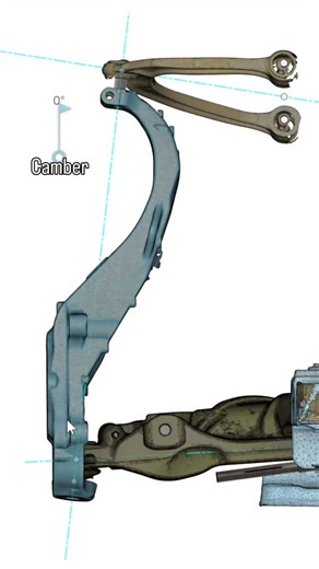Why is double wishbone so much faster than MacPherson? The secret lies in how the kinematics complement the tire during high demand. In this video, we are only looking at camber gain, but you can already see the obvious benefits, particularly at the end of each clip. 👀 | Josiah Fallaise