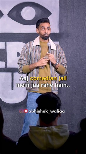 Abhishek Walia on Instagram: "Poori video dekho youtube par! #standupcomedy #crowdworkcomedy #politics"