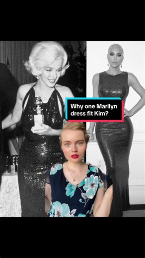 If Kim Kardashian couldn’t fit Marilyn Monroe’s famous dress… how did she wear the other one? #marilynmonroe #vintageclothing #marilynmonroeedit #oldhollywood #1960s