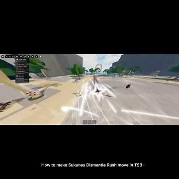 How Two Make Sukunas Dismantle Rush Move in TSB (Skill Builder v2) #roblox #tsb #gaming