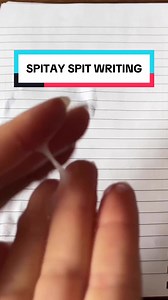 Warning: visible spit #asmr #fyp #asmrspitpainting #asmrspitwriting | writing asmr