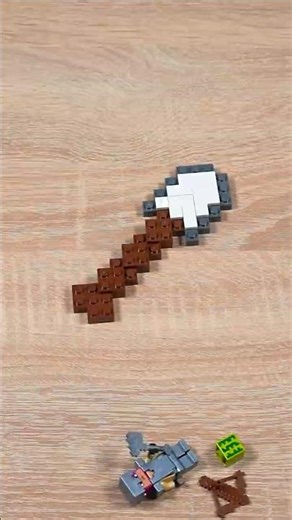 I built a LEGO Minecraft Iron Shovel! #minecraft