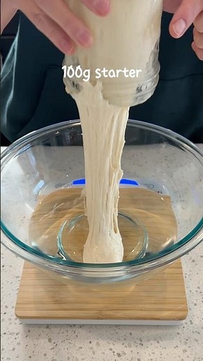 Mix some sourdough with me using Costco Organic flour