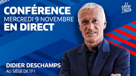Conférence de Didier Deschamps (20h45)