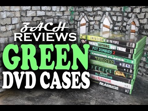Zach Upgrades 10 DVDs to Green Cases (CheckOutStore Replacement Cases) The Movie Castle
